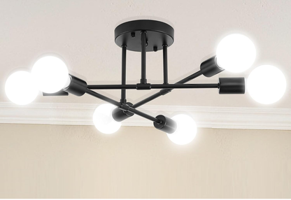 Clerance Sale - Modern Ceiling Light. 6 Lights Chandelier Ceiling Light for Living Room. Bedroom. Kitchen