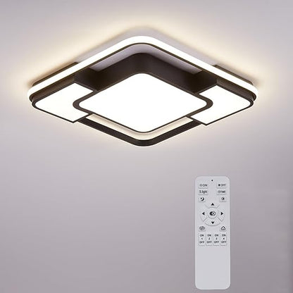 Modern Dimmable LED Ceiling Light with Remote. 90×60CM. 3000–6500K
