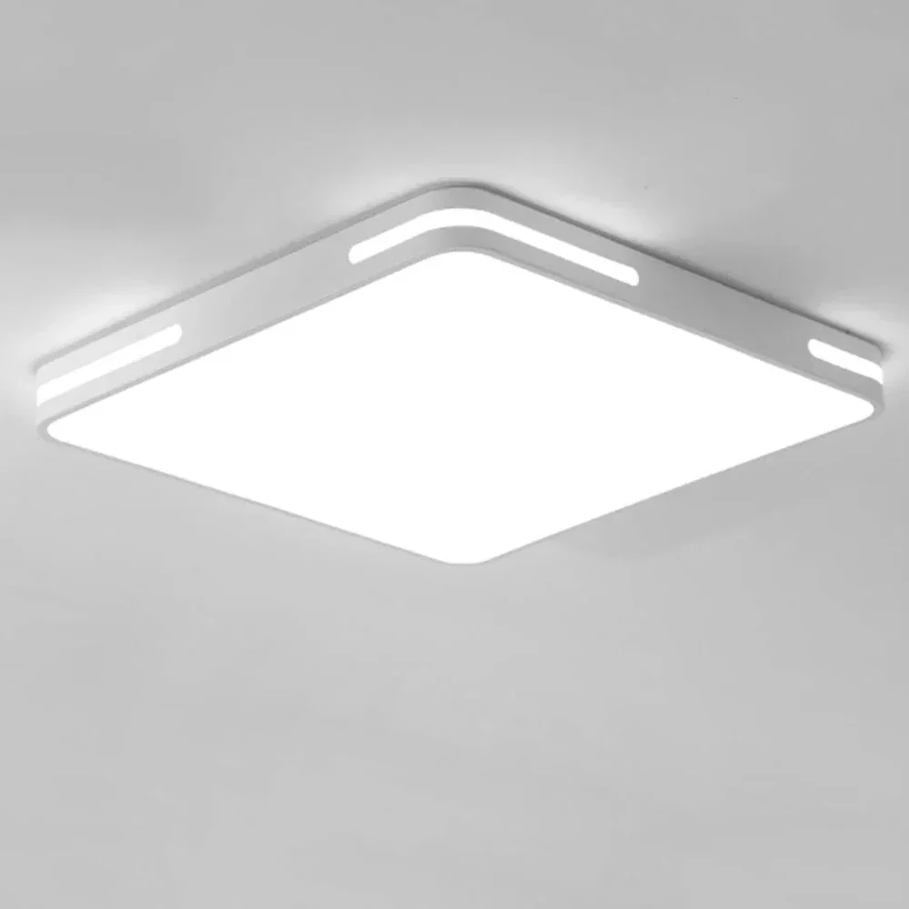 36W LED Flush Mount Ceiling Light. 6500K Cool White. 3600lm. 40cm Round Black Frame Light for Bedroom. Bathroom. Living Room