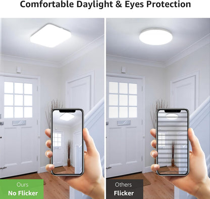 24W Square LED Ceiling Light. IP44. 5000K Daylight