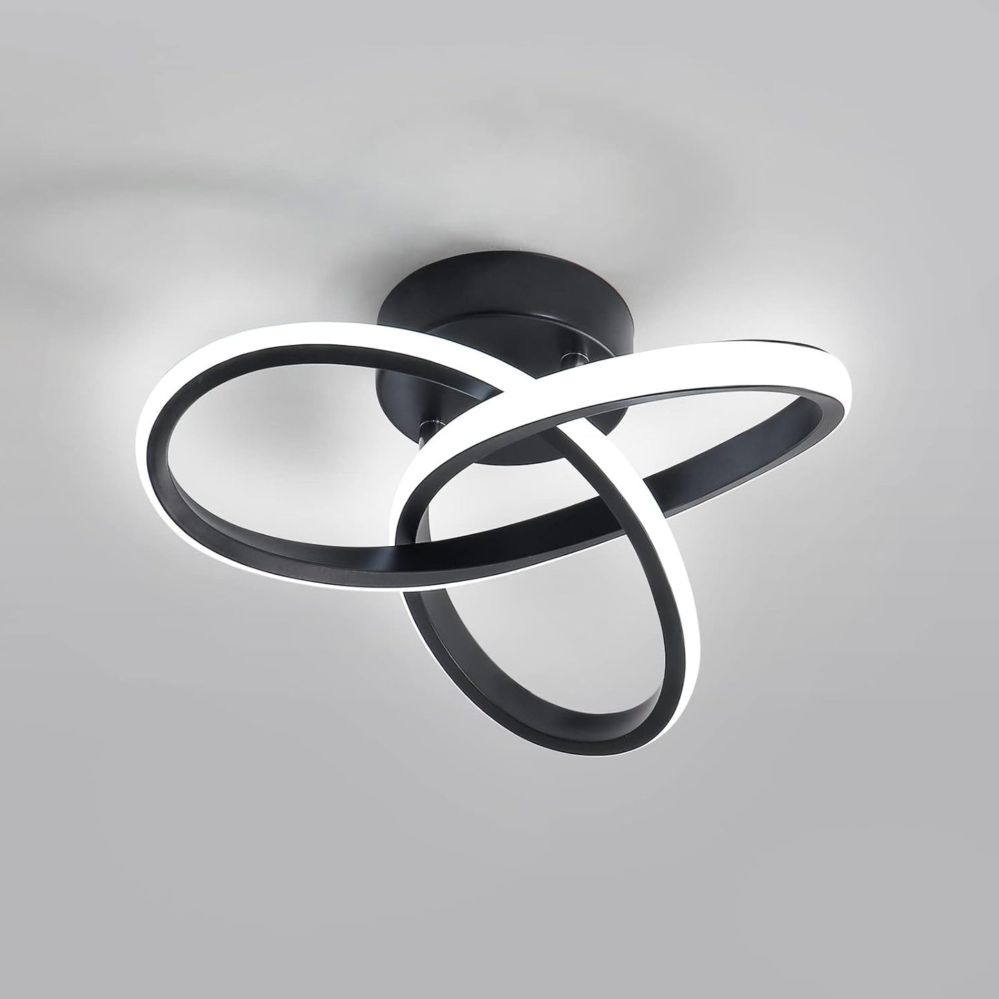 20W Dimmable LED Ceiling Light – Black Round Fixture Ø25cm
