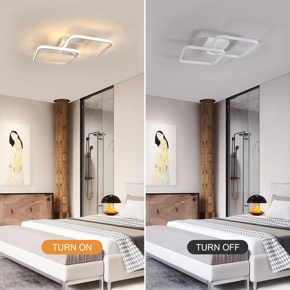 50W Dimmable LED Ceiling Light with Remote Control – Modern Pendant Lamp for Living Room – 60cm. Adjustable Brightness & Color Temperature