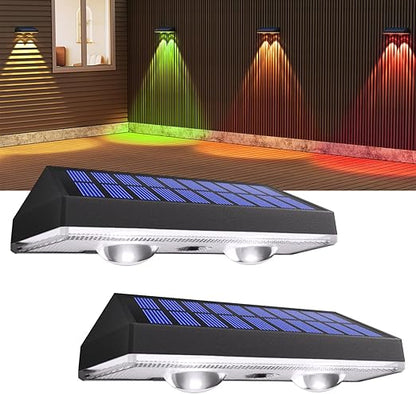 RGB Solar Fence Lights – Waterproof Outdoor Deck Lighting