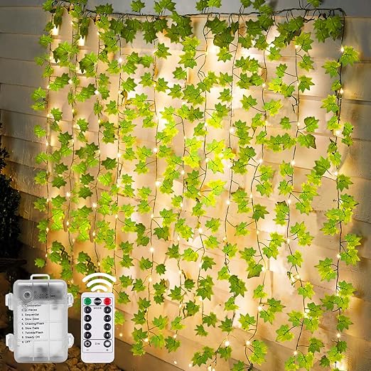 Solar Ivy String Lights – 100 LED Outdoor Garland