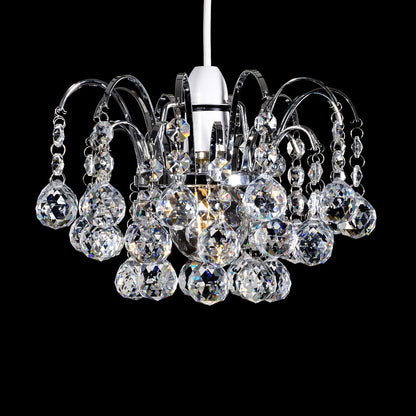 Crystal Faceted Oriel Light Shade. Crystal Chandelier. Ceiling Light Shade. Lamp Shade. Chandeliers Ceiling Light