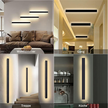 Modern Indoor Outdoor LED Wall Light