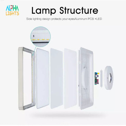 18W LED Ceiling Light 12 inch Square. 6500K Cold Light Super Bright Ceiling Lights