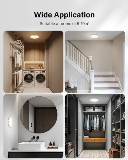 7.5 Battery Operated Motion Sensor Ceiling Light. Dimmable