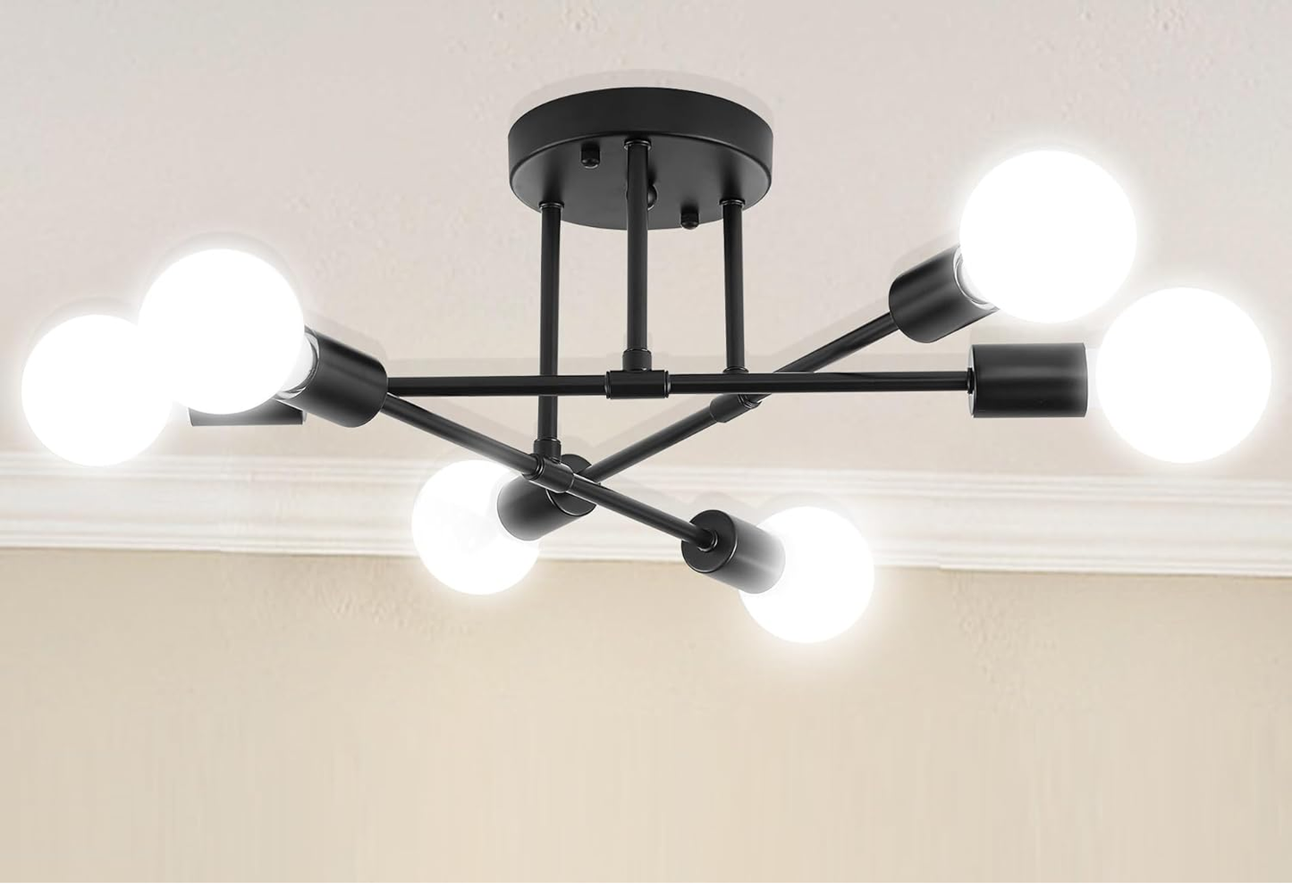 Clerance Sale - Modern Ceiling Light. 6 Lights Chandelier Ceiling Light for Living Room. Bedroom. Kitchen
