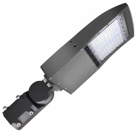 150W/100W/80W Selectable LED Parking Lot Light. 277-480V. Type III. 5000K. Bronze Housing