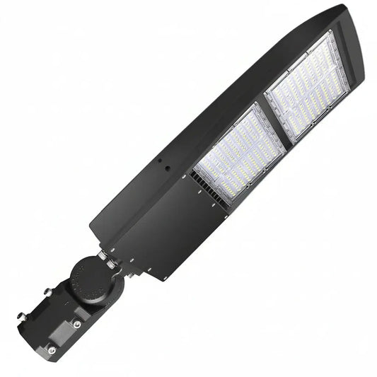 300W LED Parking Lot Light-Shoebox Area Light-AC 120~277V-42.000 Lumens-CCT 5000K-1.000W Metal Halide Equivalent-UL+DLC 5.1