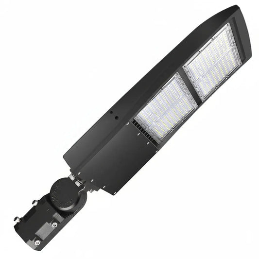 300W LED Shoebox Light-LED Parking Lot Area Light-140 Lumens Per Watt-CCT 4000K-UL+DLC 5.1