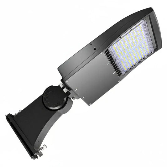 150W/100W/80W Selectable LED Parking Lot Light. 277-480V. Type III. 5000K. Bronze Housing