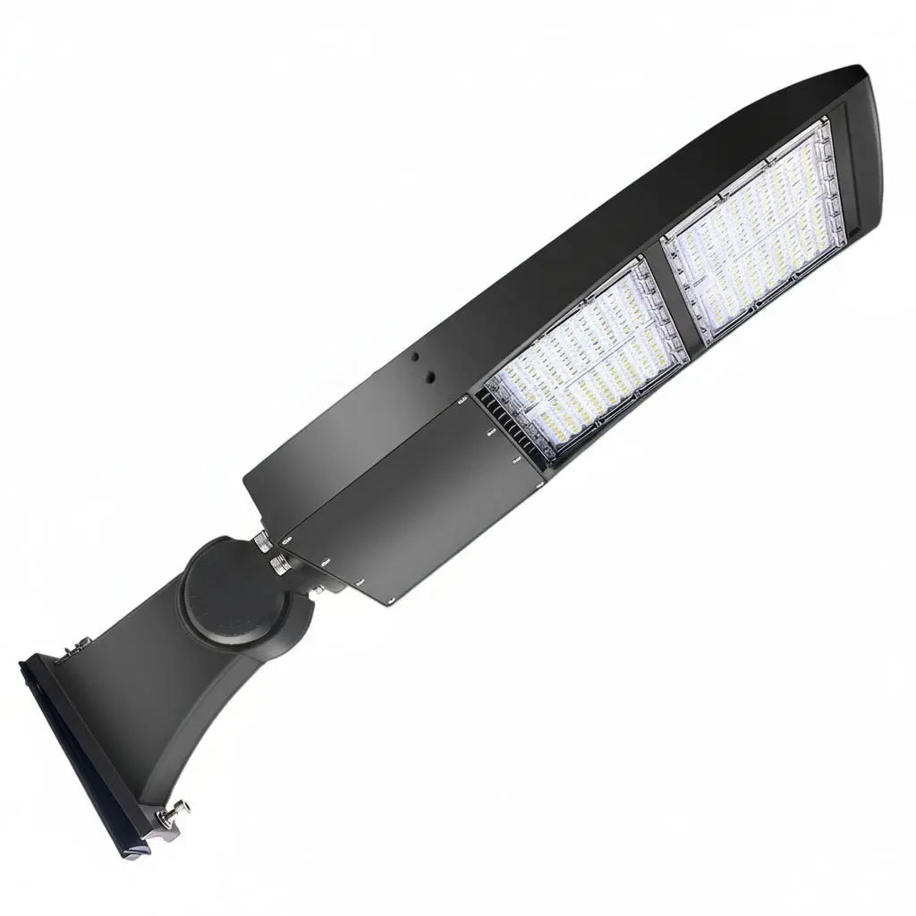 300W LED Parking Lot Light-Shoebox Area Light-AC 120~277V-42.000 Lumens-CCT 5000K-1.000W Metal Halide Equivalent-UL+DLC 5.1