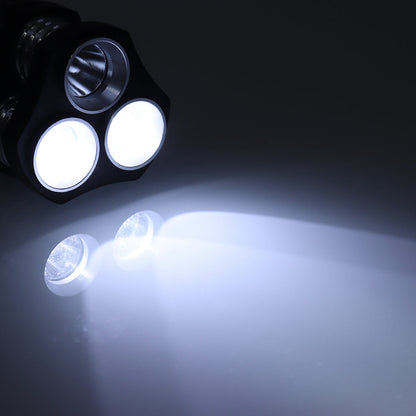 1200LM 3xT6 Tactical Flashlight Rechargeable Spotlight Searchlight Hunting (Black)