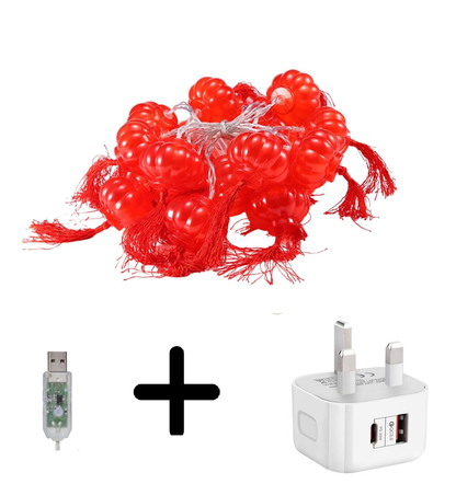 Clerance Sale - 3m 20 Lamp Warm White USB Powered Fairy String Lights | 8 Modes with Remote | Christmas Lights