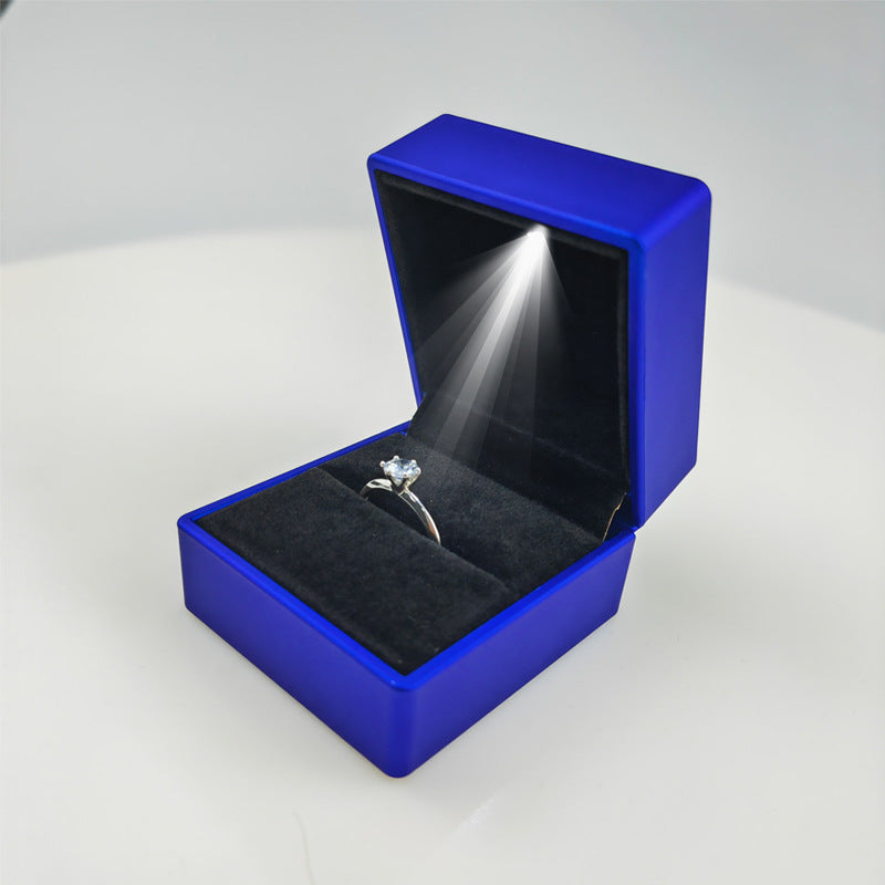 Elegant LED Light Ring Box: Perfect for Engagement & Wedding Gifts - Keep Your Jewelry Safe & Secure!  & Secure!