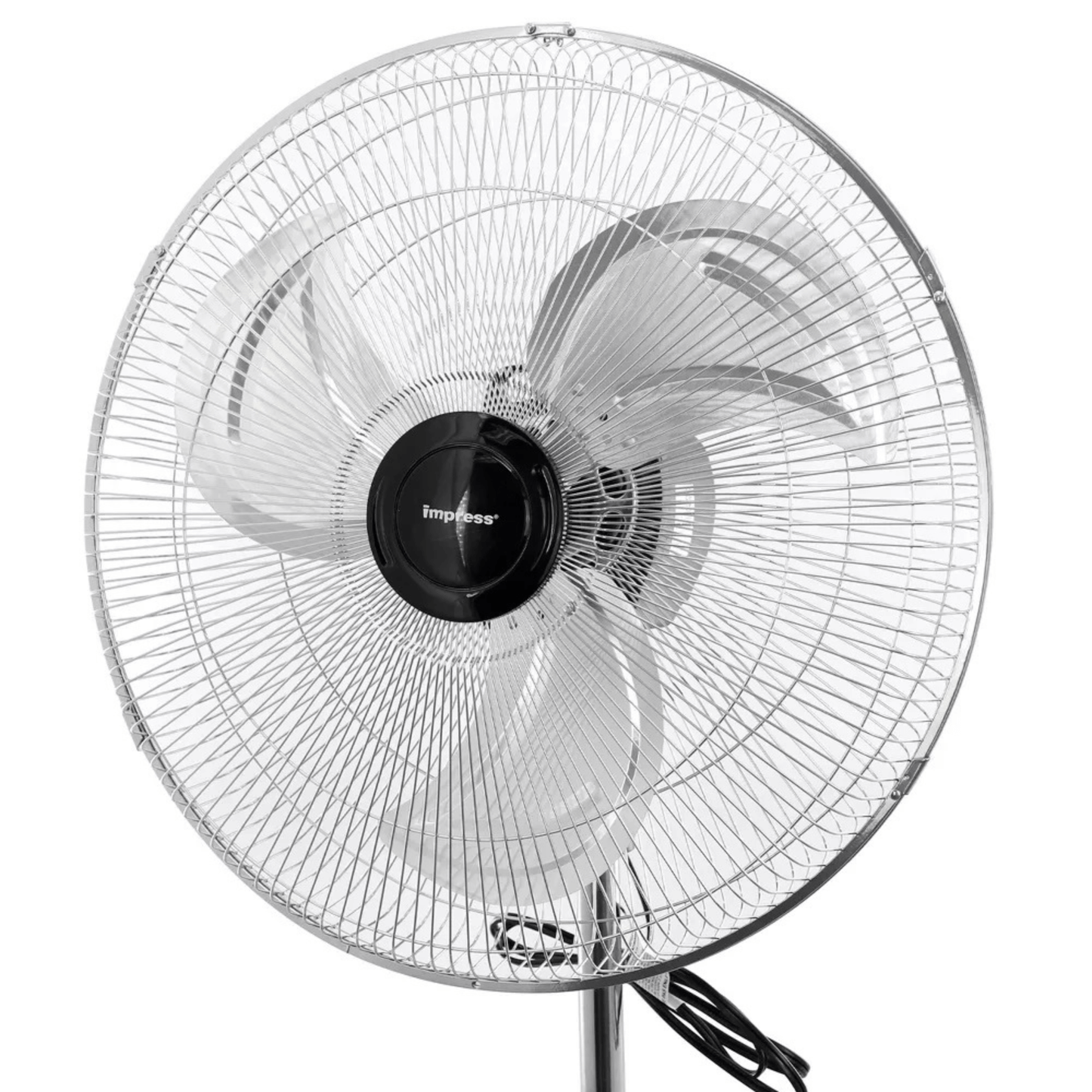 Impress 18-Inch Chrome Hi-Speed Industrial Standing Oscillating Fan