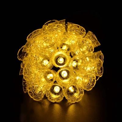 Guirlande Solaire 30 Cloche de Noel Jaune