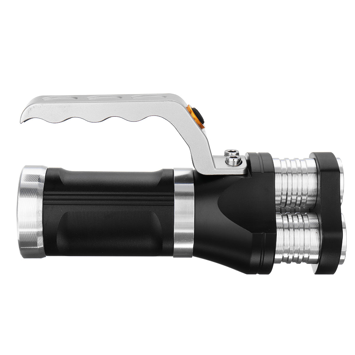 1200LM 3xT6 Tactical Flashlight Rechargeable Spotlight Searchlight Hunting (Black)