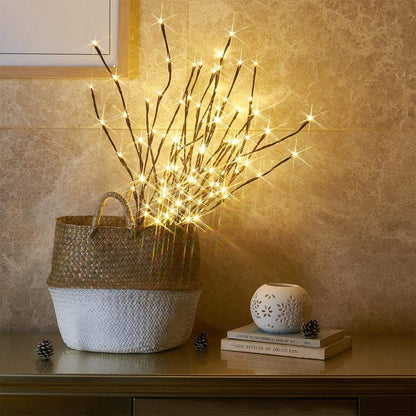 3PK White Birch Twig Lights with 60 LEDs – 76cm