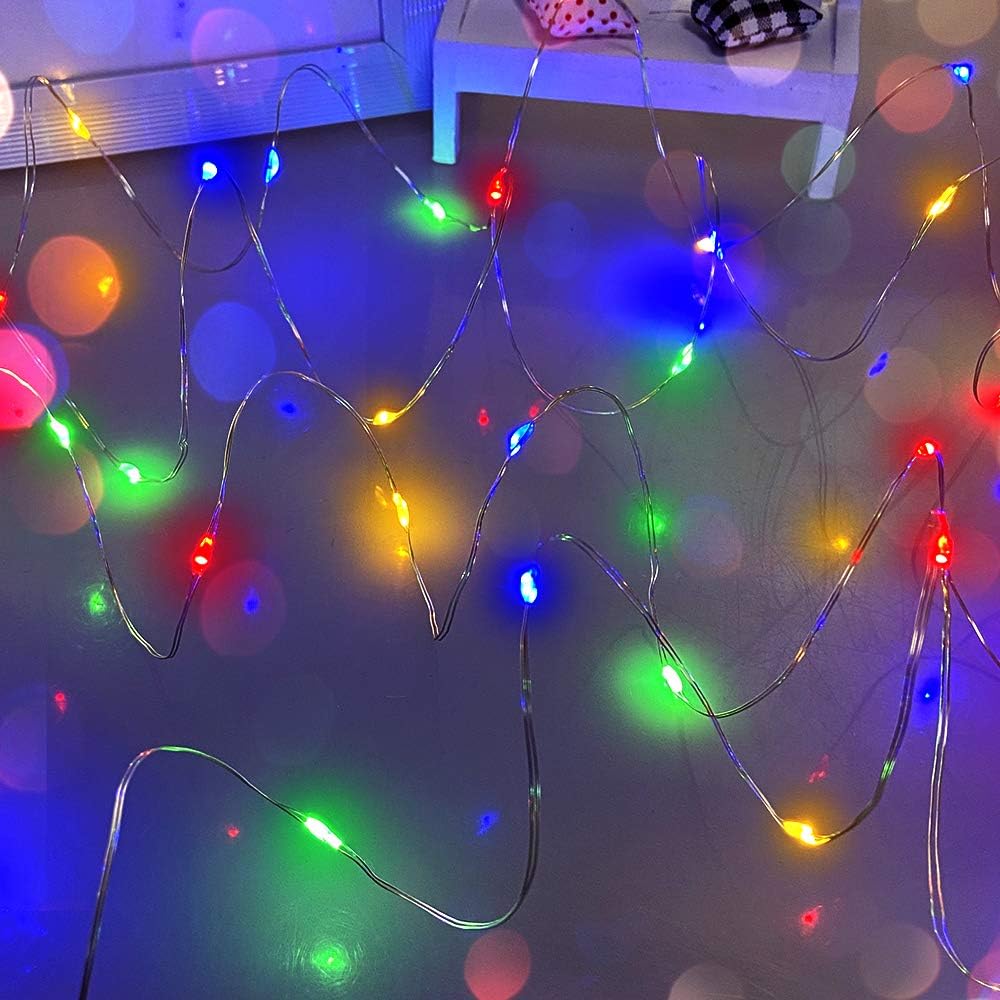 Green Fairy Lights. 5M 50 LEDs Battery Powered String Lights