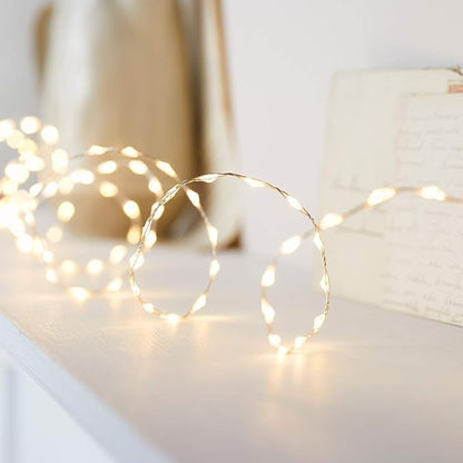 5M 100 LED Warm White Plug-In Fairy Lights
