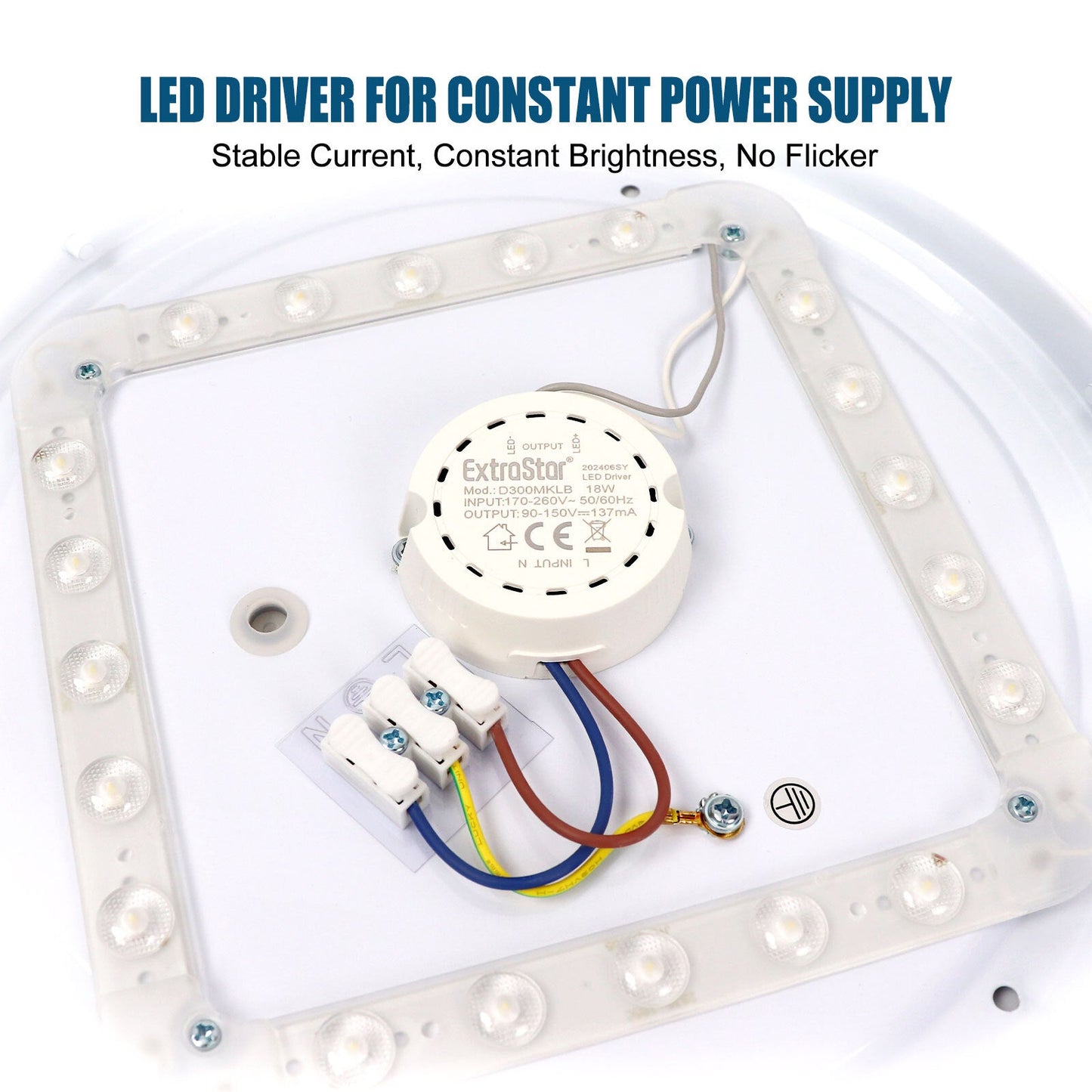 Modern Round LED Ceiling Light – 12W/18W. Cool White