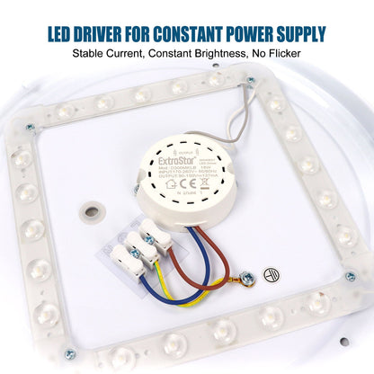 Modern Round LED Ceiling Light – 12W/18W. Cool White