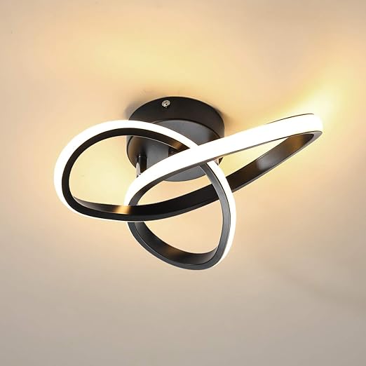minfair Modern LED Ceiling Light – Round Geometry. 18W. 24cm Diameter