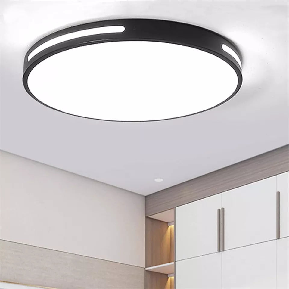 27W Modern Ceiling Light LED. 40cm Black LED Dimmable Ceiling Lights Fixtures with Switch Control. Square Flush Mount Ceiling Lamp for Living Room