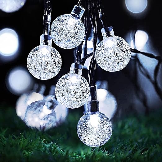50 LED Solar Fairy Lights. Multi-Coloured. Waterproof. 23ft