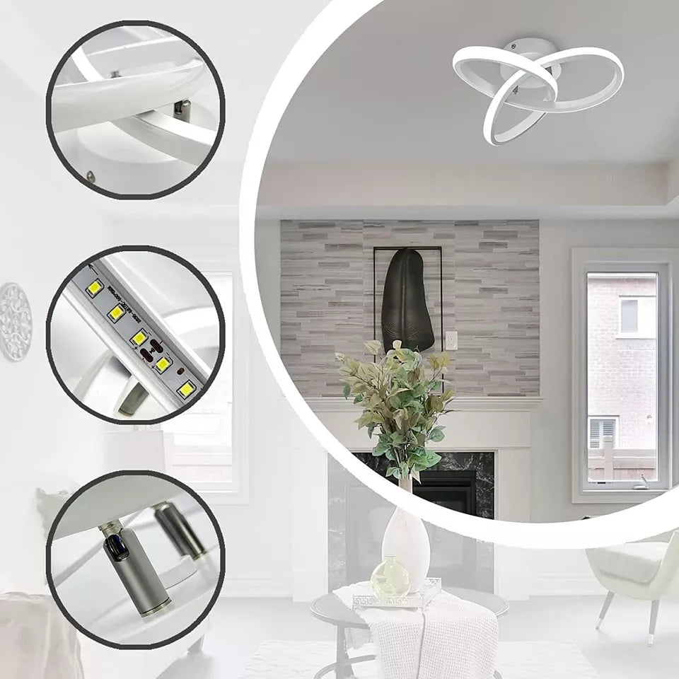 Modern Dimmable LED Ceiling Light Chandelier – Elegant Lighting Fixture for Living Room & Bedroom