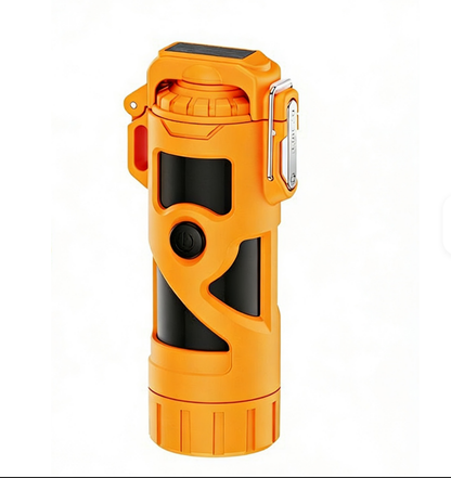 Waterproof Electric Lighter With LED Flashlight