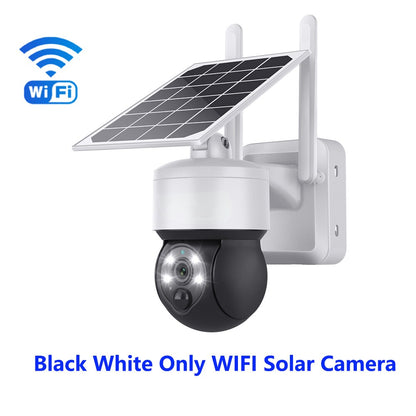 WIFI Wireless PTZ Solar Camera 4G SIM 3MP Outdoor Solar Panel Two Way Audio Security Protection CCTV Camera Battery Cam