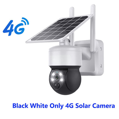 WIFI Wireless PTZ Solar Camera 4G SIM 3MP Outdoor Solar Panel Two Way Audio Security Protection CCTV Camera Battery Cam