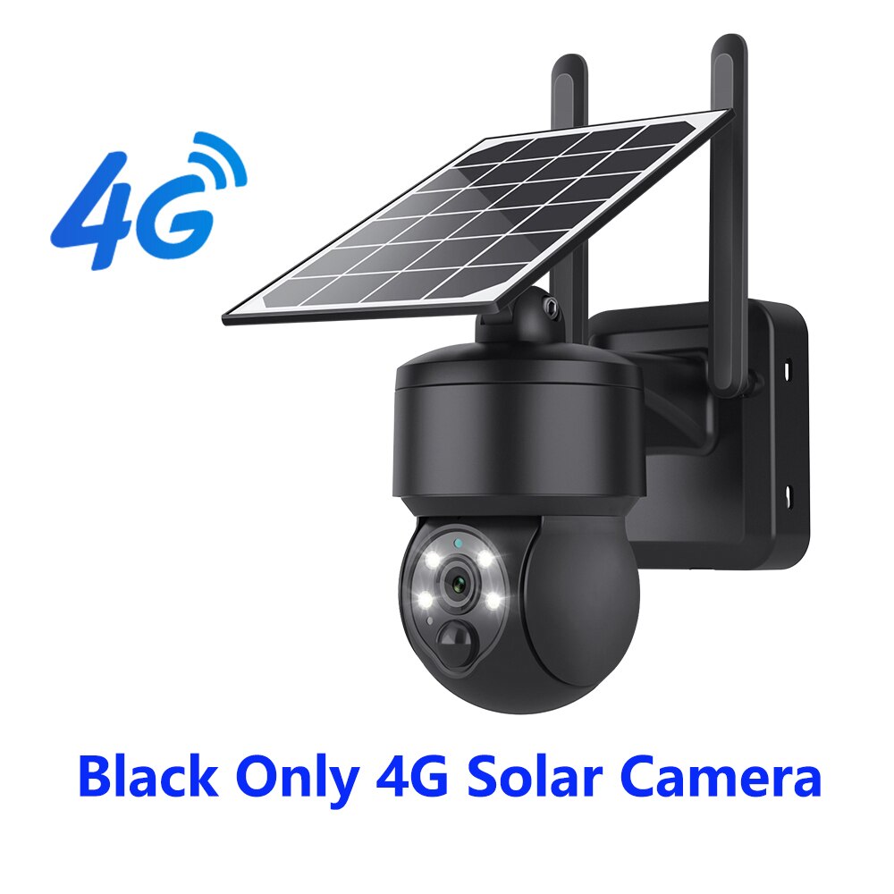 WIFI Wireless PTZ Solar Camera 4G SIM 3MP Outdoor Solar Panel Two Way Audio Security Protection CCTV Camera Battery Cam
