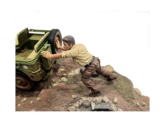 4X4 Mechanic Figure 5 for 1/18 Scale Models by American Diorama