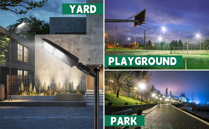 150W LED Shoebox Light-Led Parking Lot Light-21.000 Lumens-CCT 5000K-Brownz Color-Photocell Optional-5 Years Warranty-UL+DLC 5.1