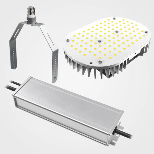120W LED Retrofit Kit with Power Supply-16200 LM-CCT 5000K Shoebox LED Retrofit Kits-500W MH/HID/HPS Equiv.- E39 Mogul Base for Parking Lot Lights