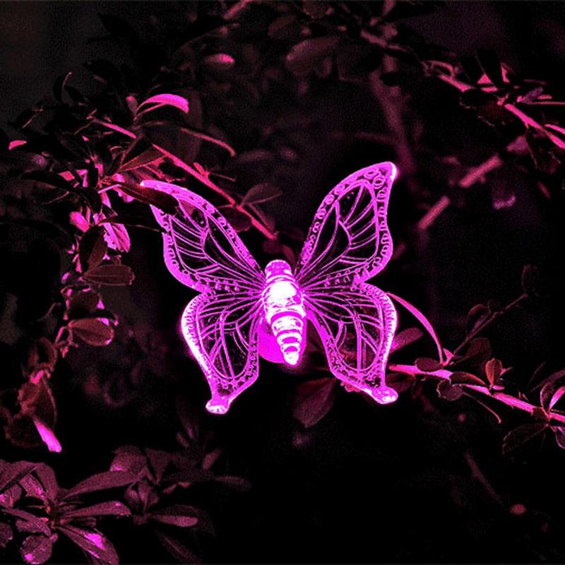 Animaux solaire Papillon de Cristal