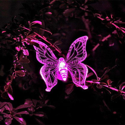 Animaux solaire Papillon de Cristal