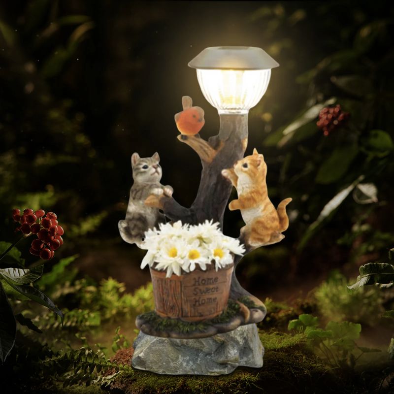 Animaux solaire extérieur Lapin Chat Chien