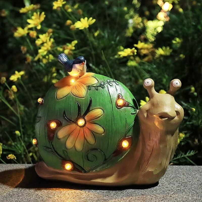 Animaux solaire extérieur Hibou Escargot Tortue
