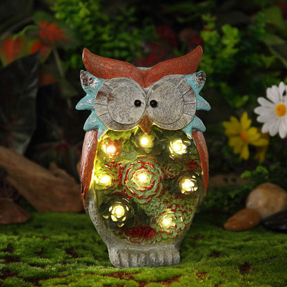 Animaux solaire extérieur Hibou Escargot Tortue