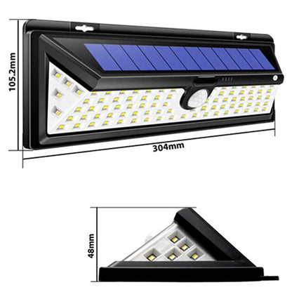 Applique murale solaire Applique 54 LED Noire