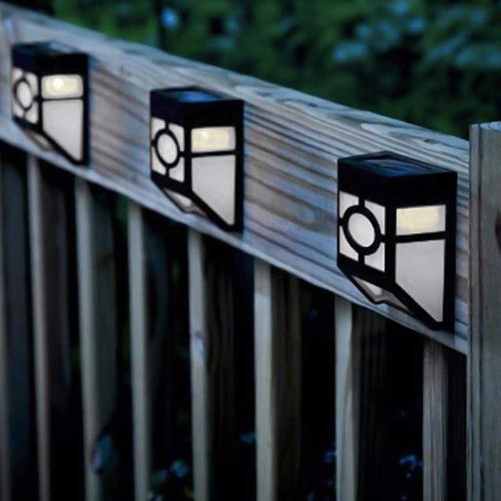 Applique Murale Solaire 2 Veilleuses Noire