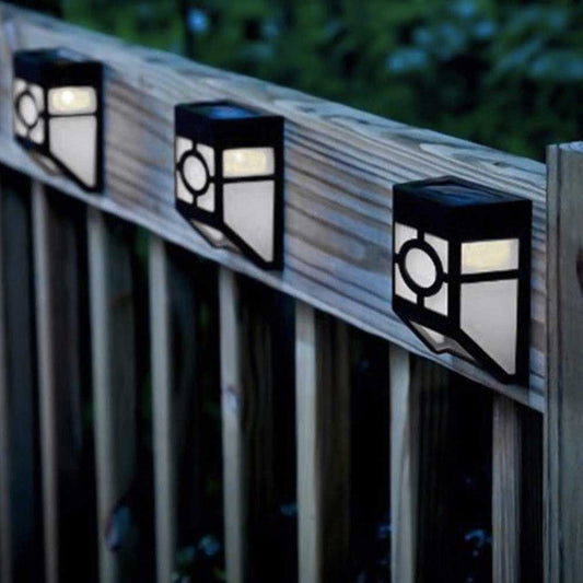 Applique Murale Solaire 2 Veilleuses Noire