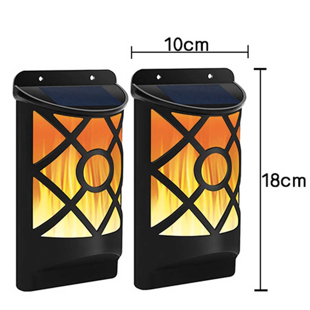 Applique Murale Solaire Double Lampe Enflammé