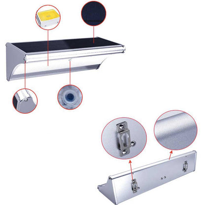 Applique murale solaire Lampe 60 LED en Aluminium
